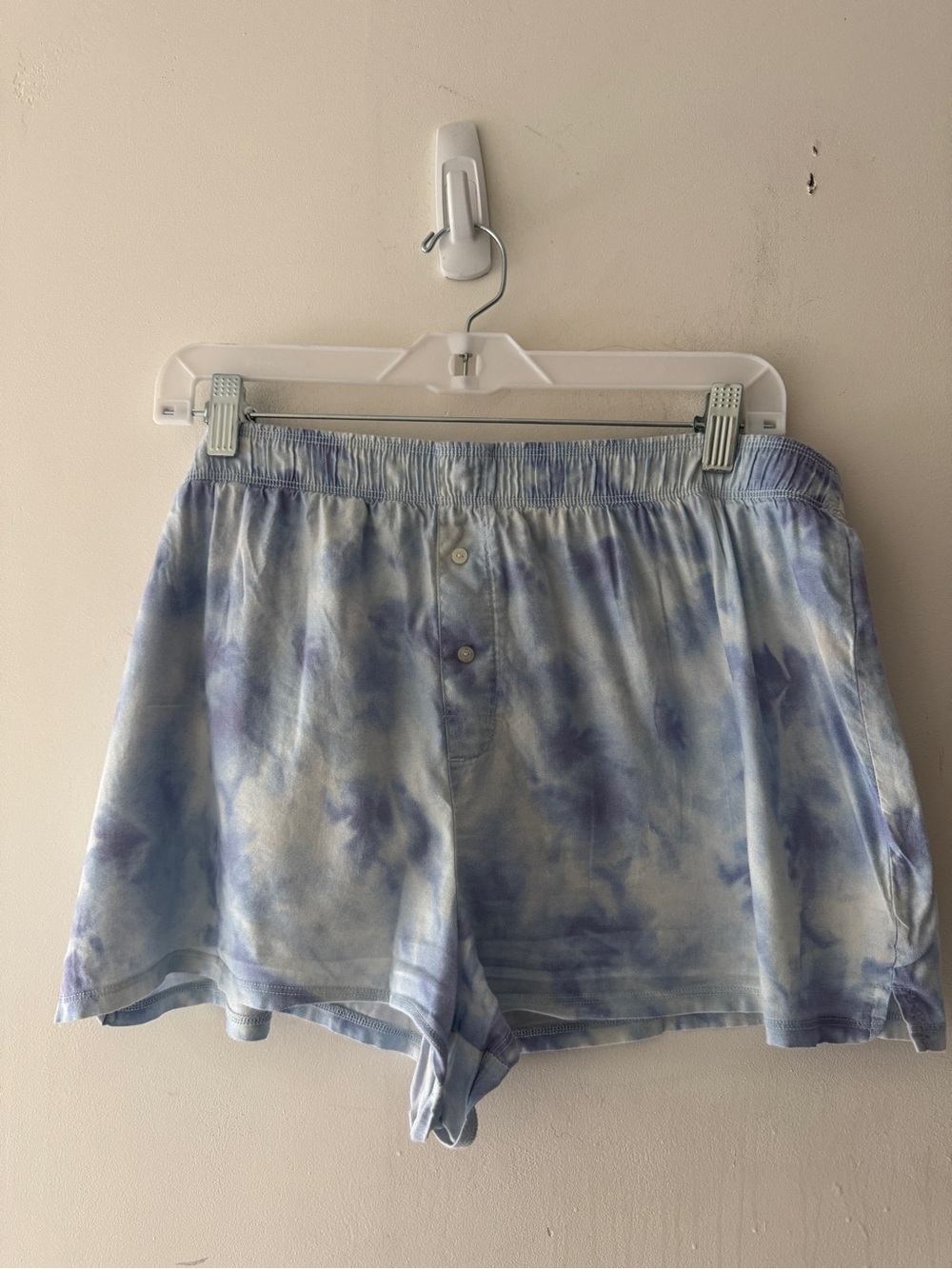 PINK Victoria’s Secret Blue Tie Dye Sleep Shorts